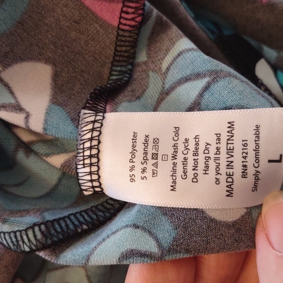 LulaRoe Floral Dress Size L - Picture 5 of 5